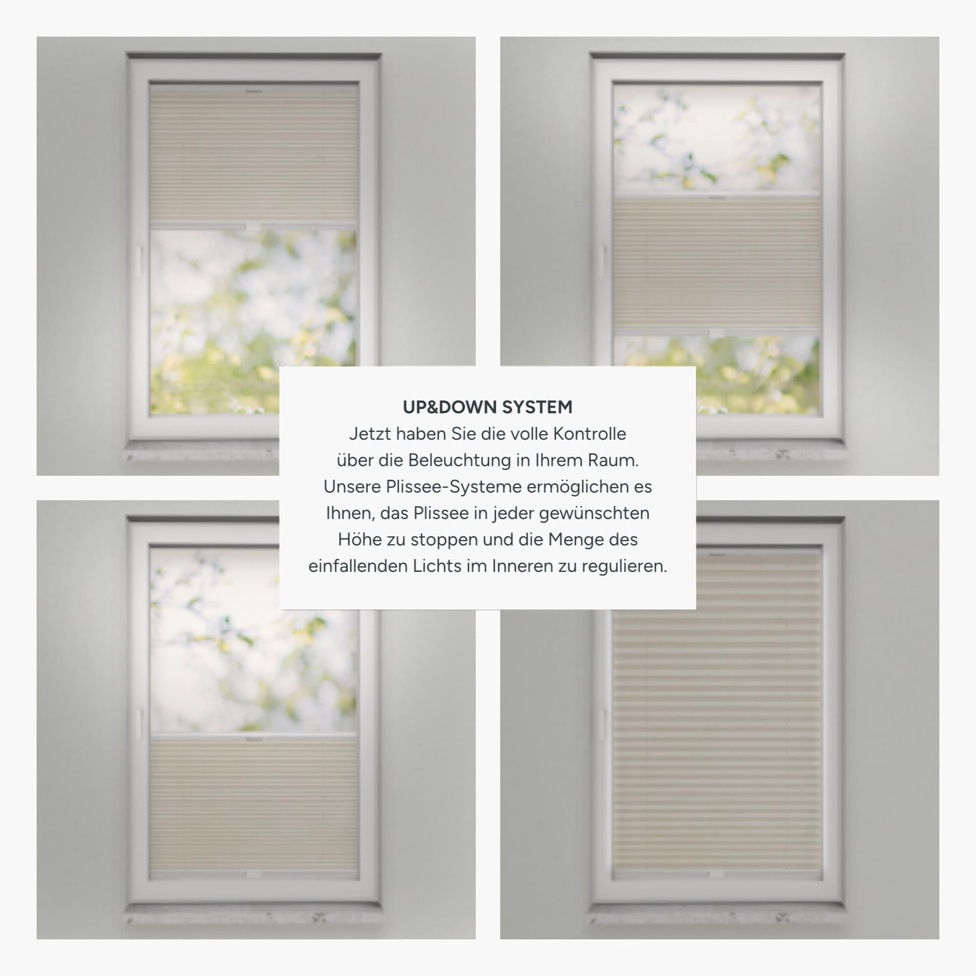 Estika Plisado Thermo Adhesivo 90 x 120 cm - Opaco: Blanco Crema - Sin taladrar, para Ventanas Interiores, persiana Enrollable Decorativa