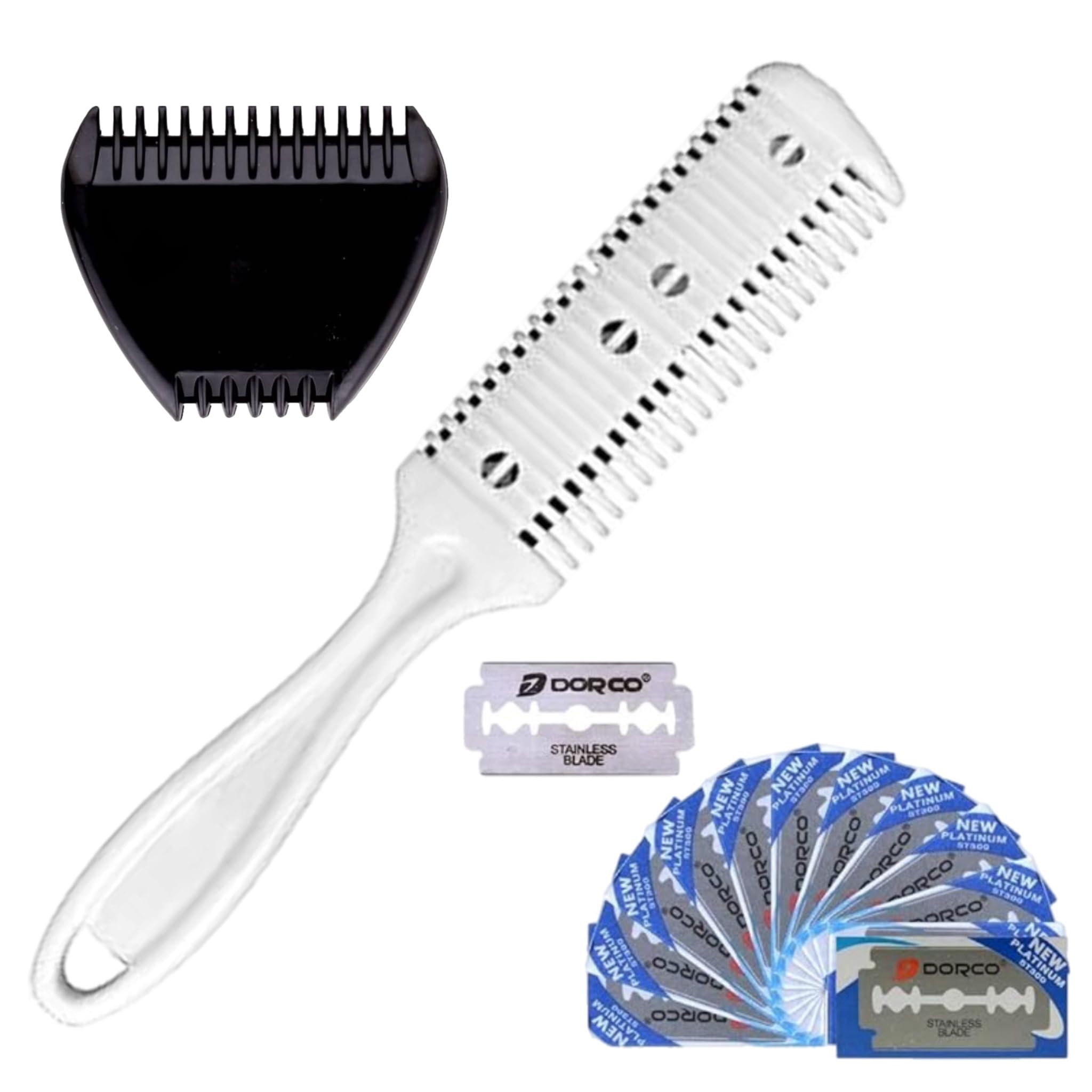 Amazon.com: ALAZCO Combo Set, White Plastic Personal Double Edge