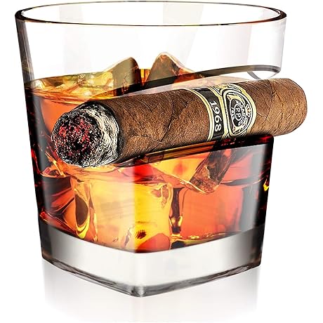 Premium Johnnie Walker Blue Label Whisky Cigar Holder 15 Oz Glass