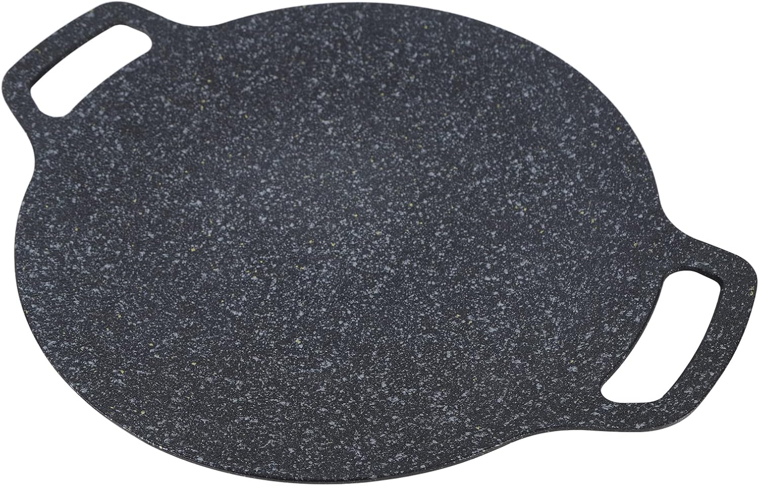 GLOGLOW Korean Style Round Grill Pan, Heat Preservation, Nonstick, Oven Safe, Aluminum, 38cm