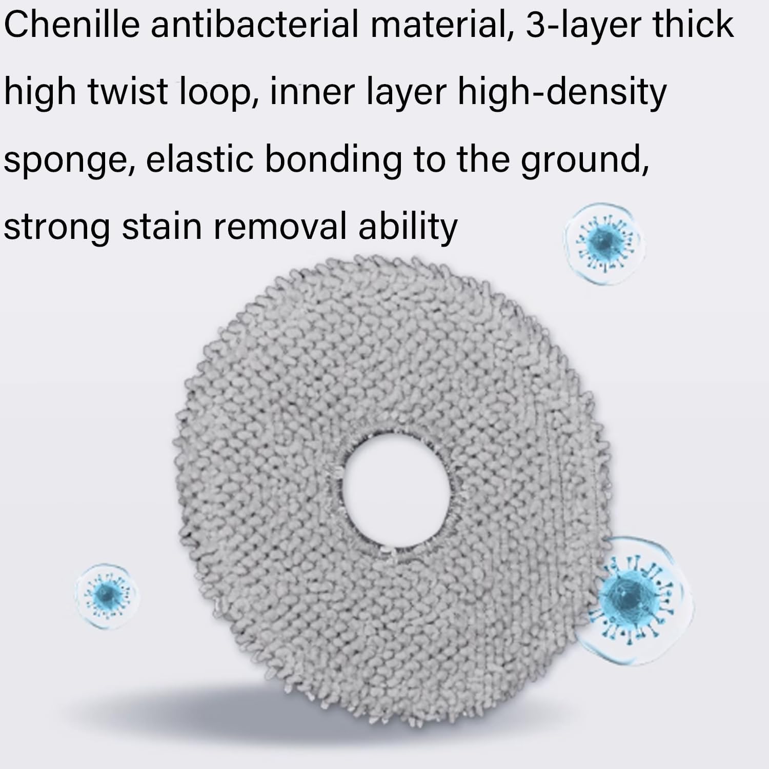 23 Packs Accessories Kit Compatible with Roborock Saros Z70/Saros Z70 Ultra Robot Vacuum Cleaner, Replacement Parts Include 6 Mop Clothes,4 Hepa Filters,6 Side Brush,6 Dust Bag