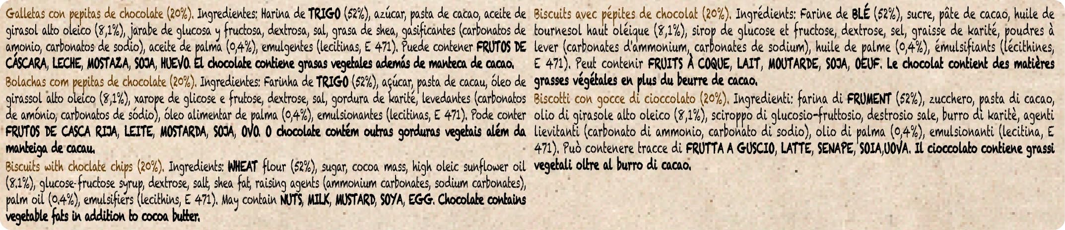 Campurrianas con Pepitas Chocolate 350g + 19% GRATIS