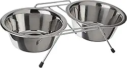 Chalesco Comedouro Duplo para Cães 750 ml