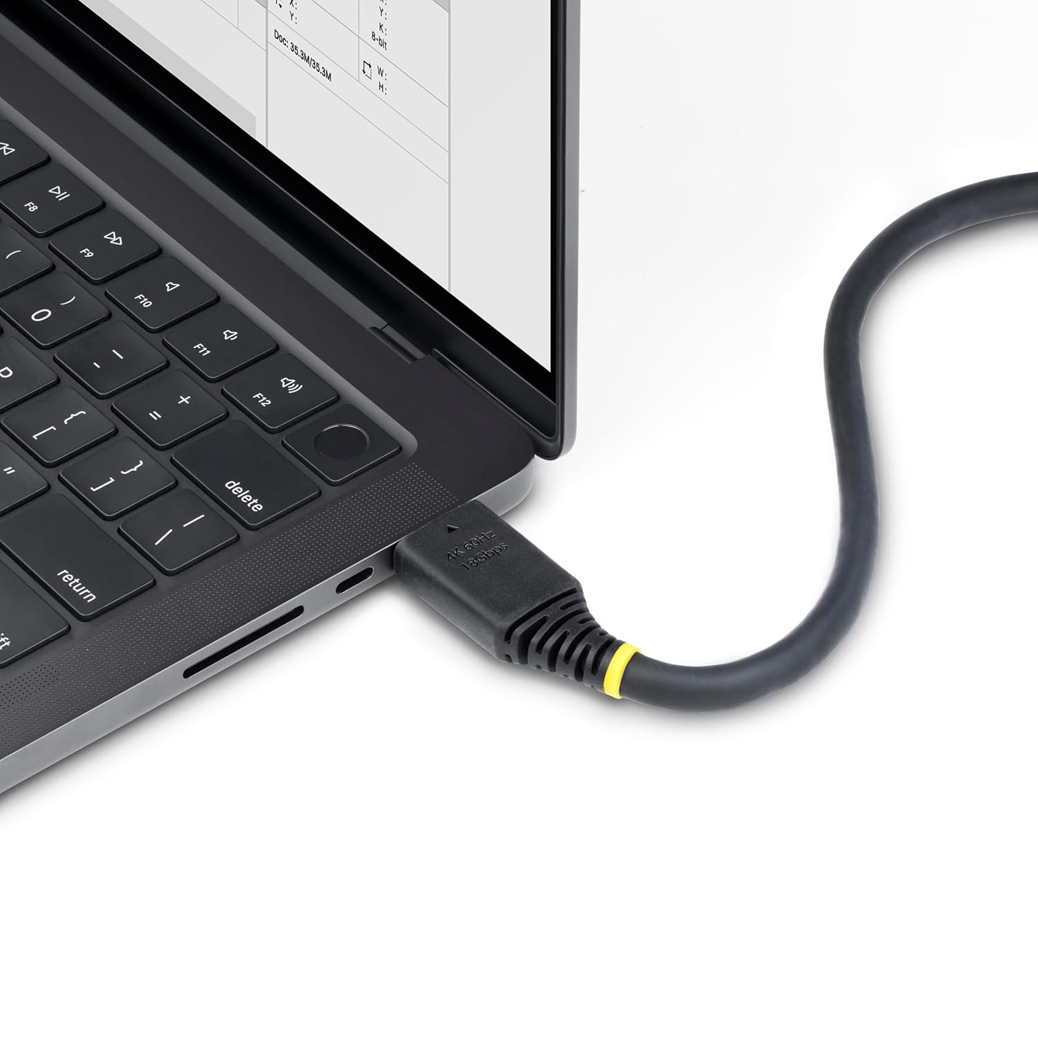 StarTech.com 20ft (6.1m) High Speed HDMI Cable with Gripping Connectors, 4K 60Hz/1440p 144Hz, 18Gbps, UHD HDMI 2.0 Cord, TPE Jacket