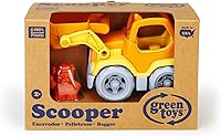 Vista 3 de Camión de construcción de juguete, marca Green Toys, Amarillo/Naranja