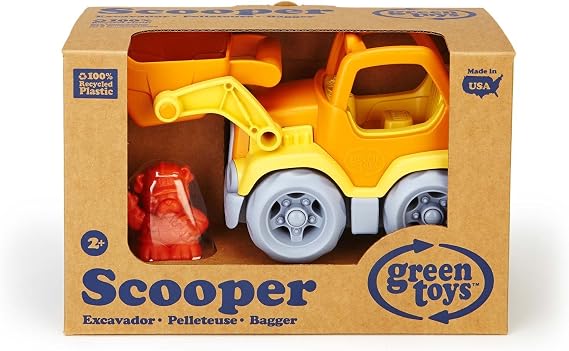 Green Toys Scooper Construction Truck, Yellow/Orange