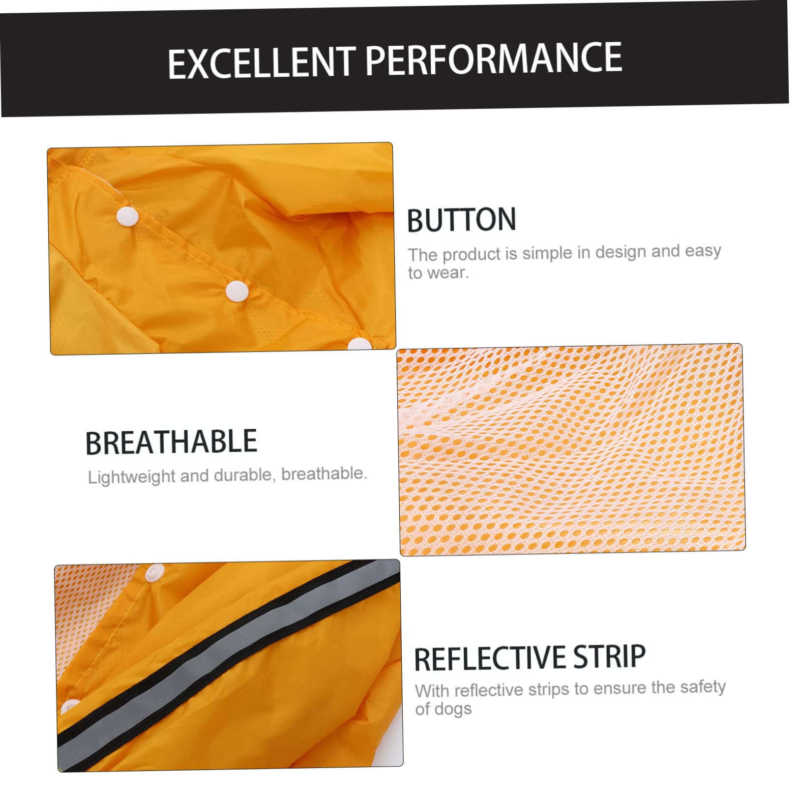 Manteaux imperméables pour Chiens, imperméables pour Chiens, 3 pièces, imperméables pour Animaux de Compagnie, Tissu réfléchissant pour Petits Chiens