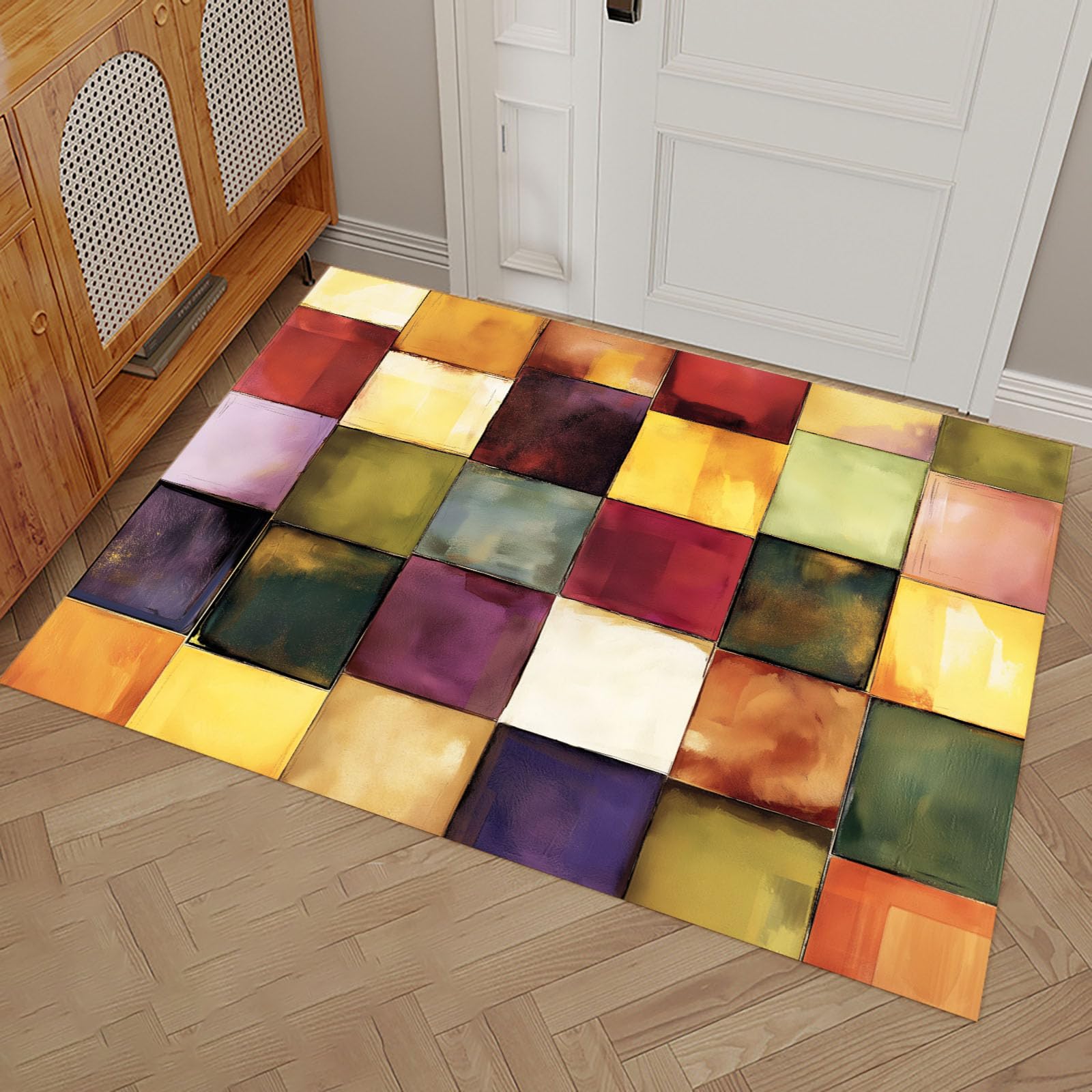 Tapis de porte paillasson d'entrée anti glisse et ultra absorbant