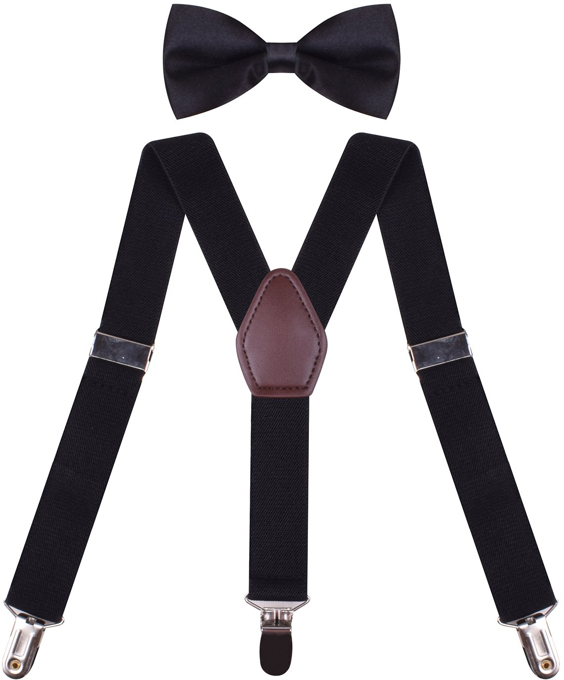 ORSKY Boys' Suspenders with Bow Tie Set Adjustable Y Back
