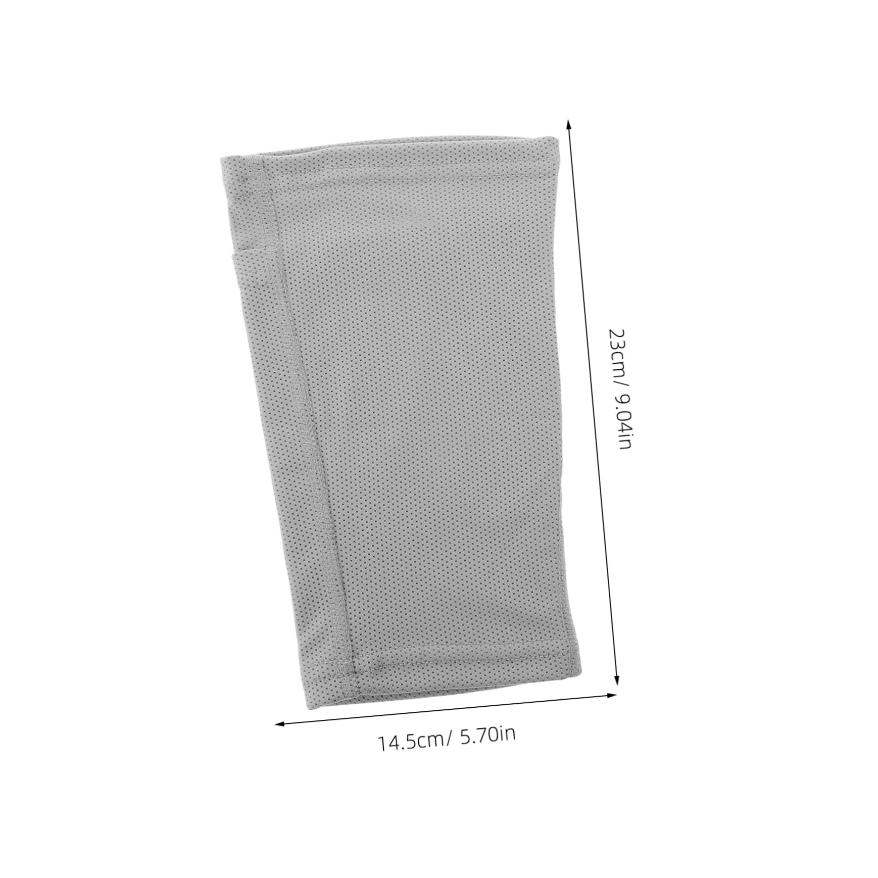 Happyyami 1 Pair Soccer Shin Guard Socks Breathable Shin Pads for Boys and Girls Adults Leg Sleeves for Football Compression Sleeves Grey l Size