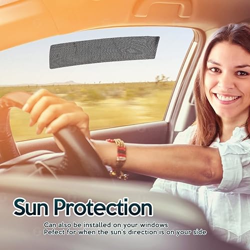 Miniatura 7 de Zone Tech - Parasol reductor de deslumbramiento para ventana lateral cortinas de automóvil protección de rayos UV ajuste universal protege del sol