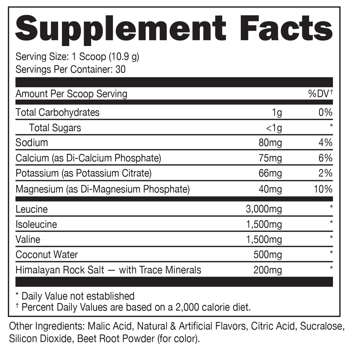 Bucked Up Original BCAA 2:1:1 Branched Chain Essential Amino Acids - Supplement Powder - | 100% Pure 2:1:1 Instantized Formula | Pre/Post Workout | 30 Servings | (Miami Flavor) — Amazon image 2