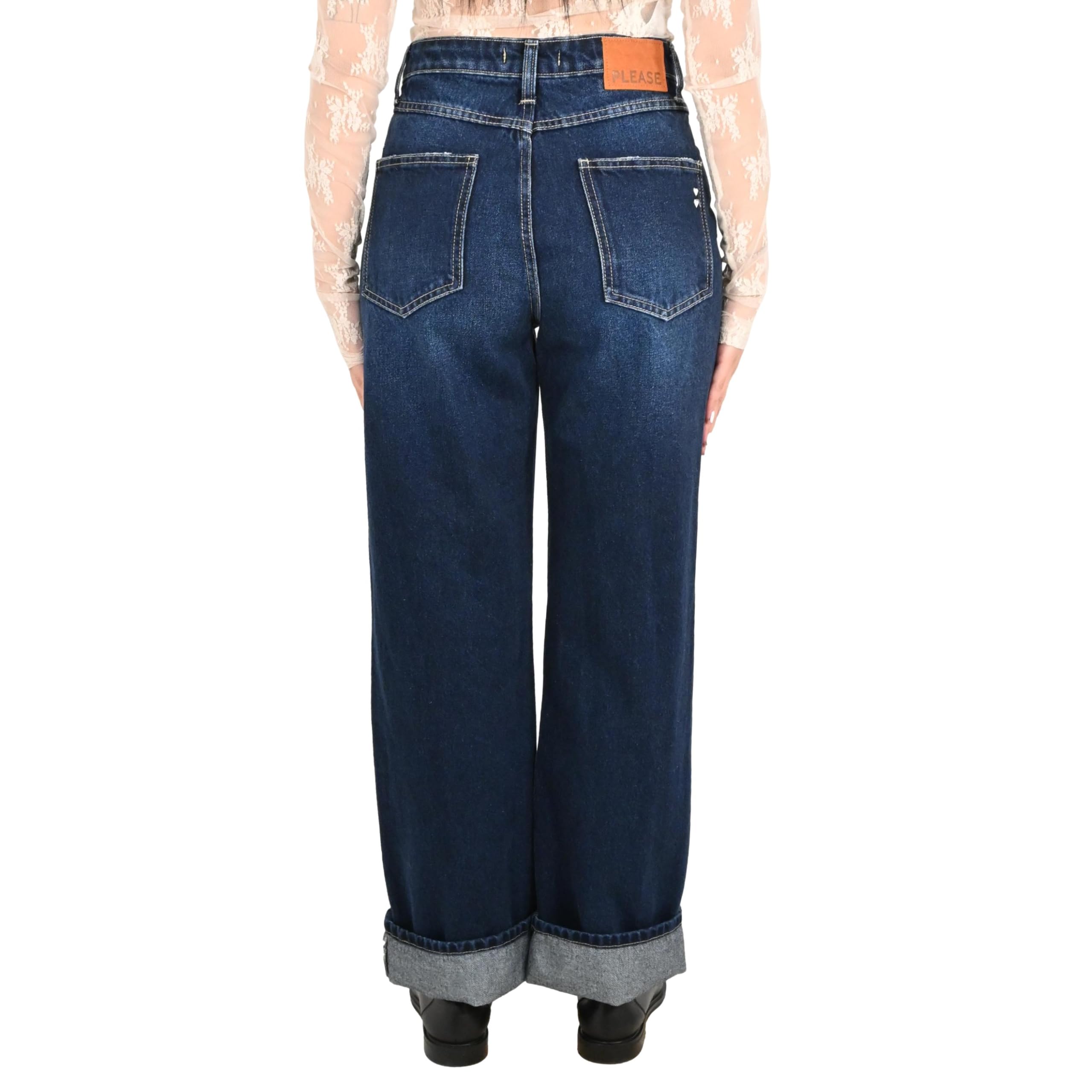 Please jeans donna blu denim P3TFEJUCDD