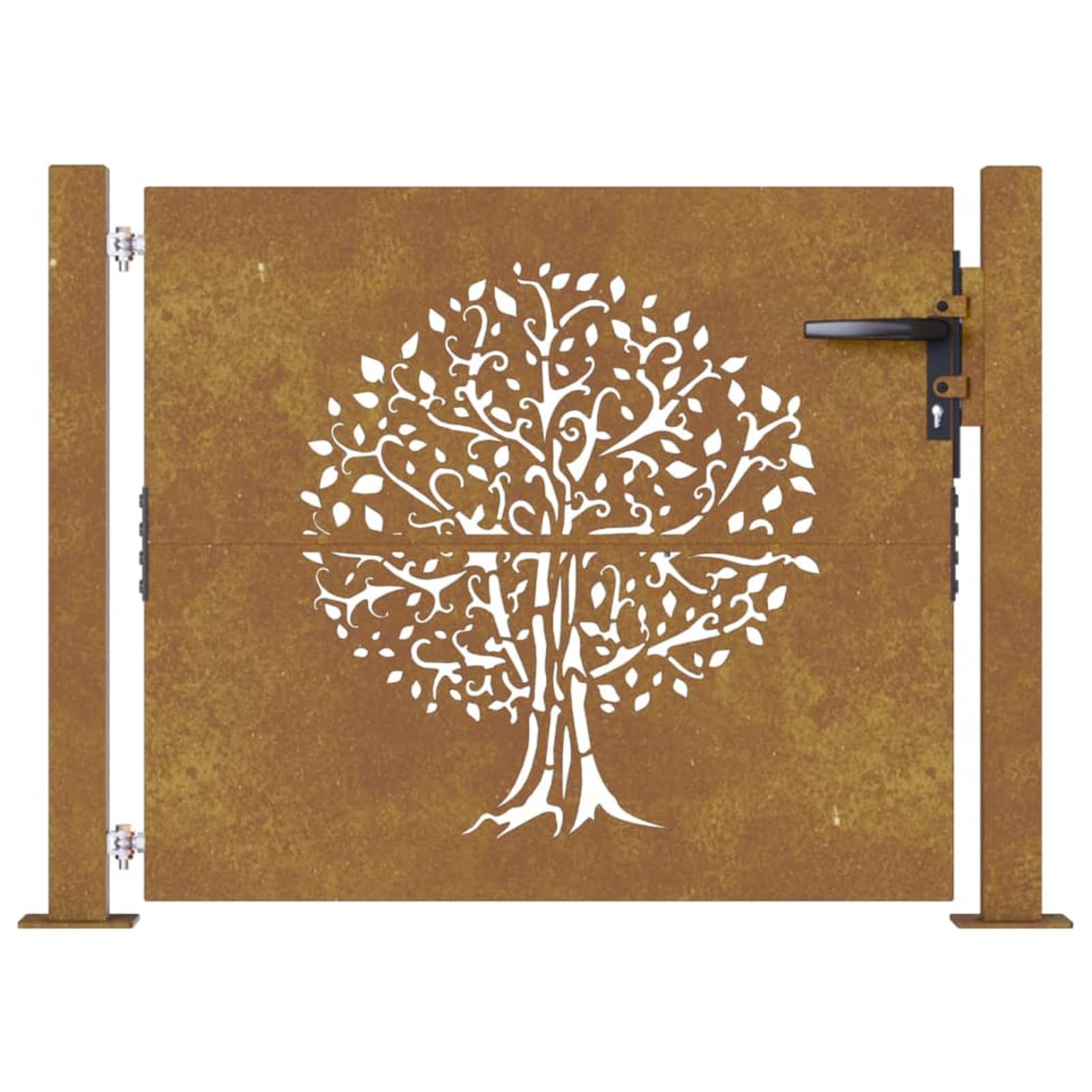 Puerta de jardín Acero corten diseño árbol 105x105 cm, Puertas para Jardin, Puertas De Exterior, Valla Jardín, Rejas para Puertas De Entrada153215