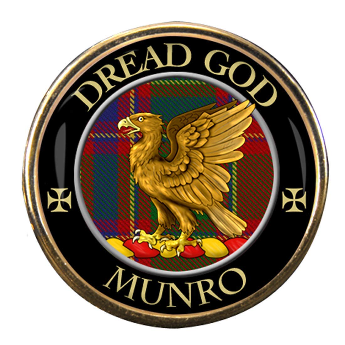 Family-Crests.com Men's Gold Munro Scottish Clan Pin Badge