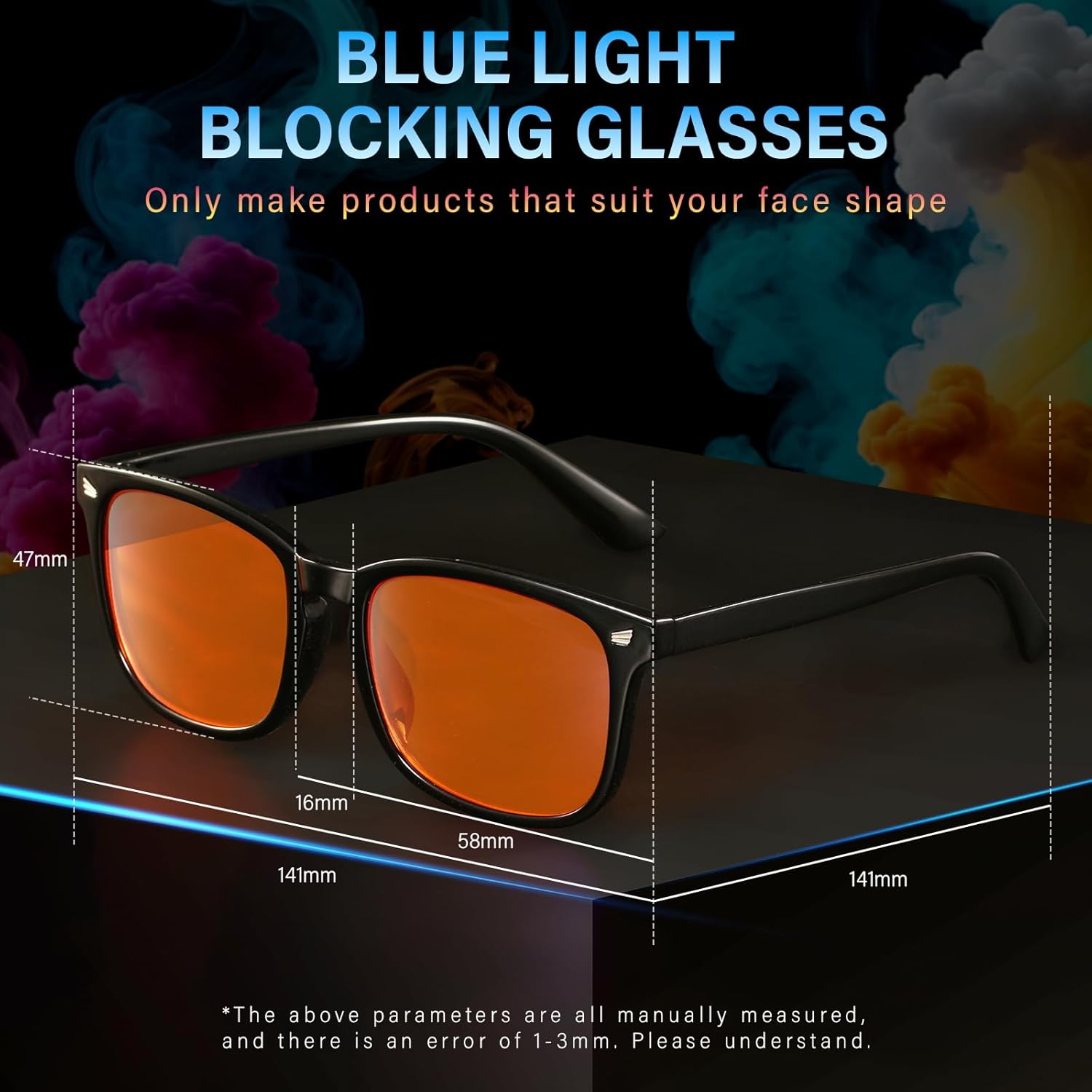 99% Blue Light Blocking Glasses Women and Men Lightweight Eyeglasses Frame Gaming Glasses Reduce Eyestrain - Image 6