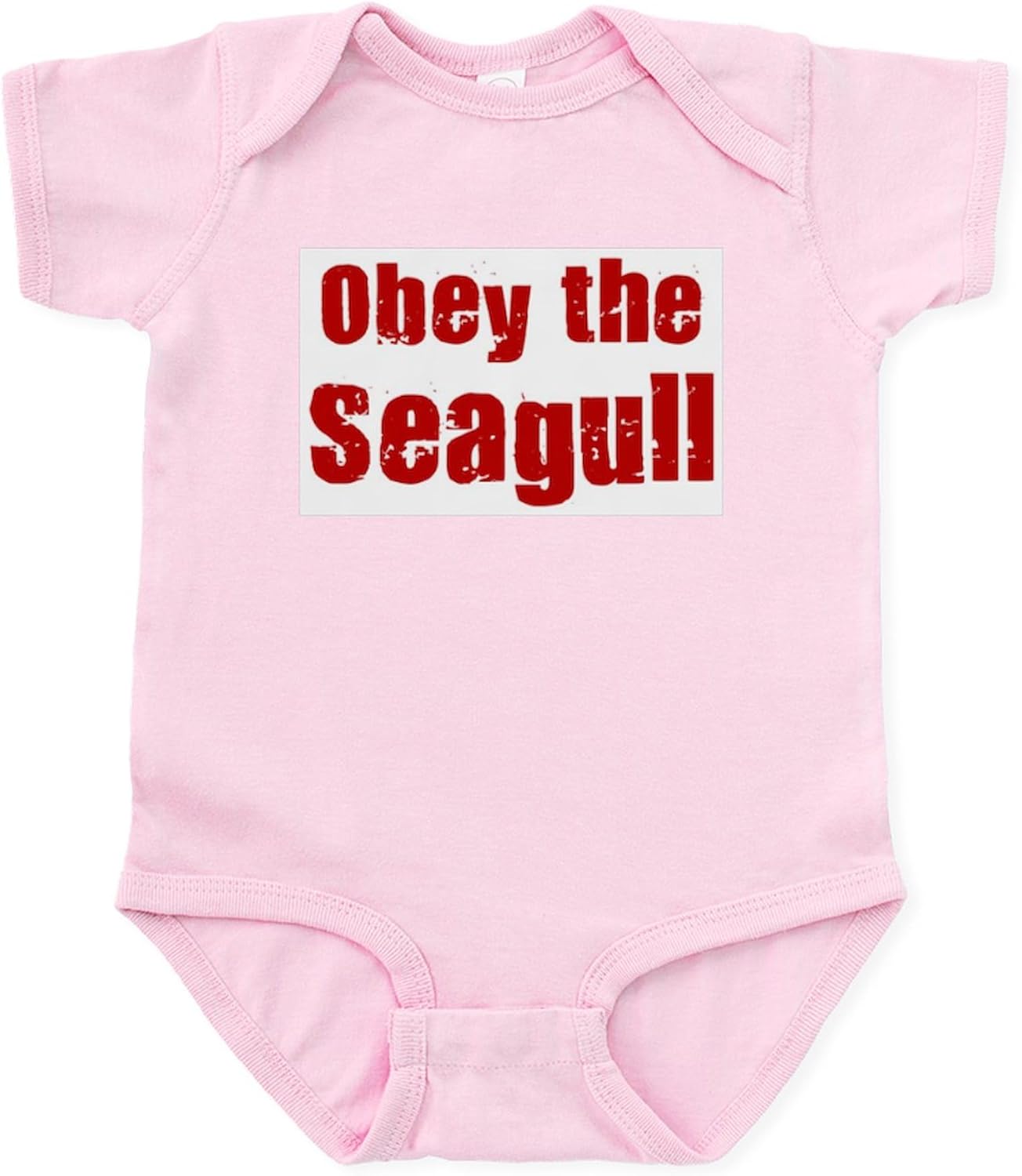 CafePress Obey The Seagull Infant Bodysuit Cute Infant Bodysuit Baby Romper
