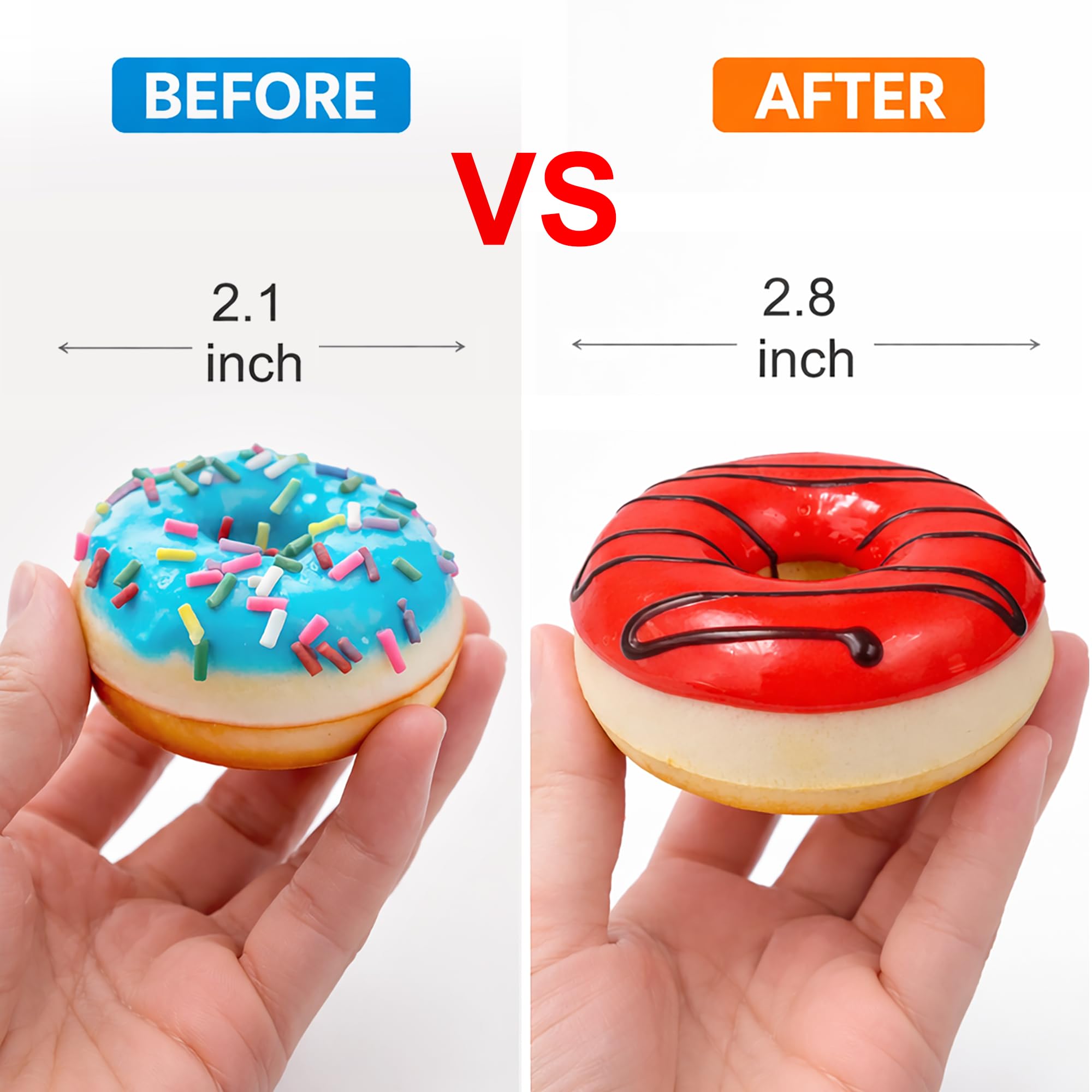 GiftExpress 6 adet Gerçekçi Yapay Oyuncak Donutlar, Kokulu Sahte