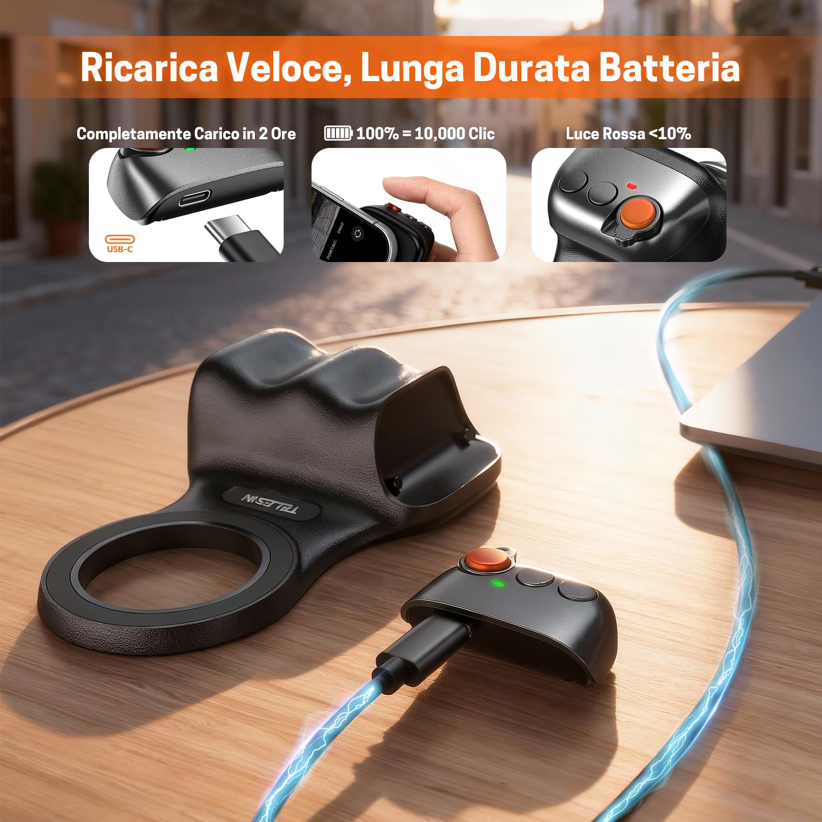 Jeebel Impugnatura Magnetica Smartphone - Grip Magnetica Camera per Telefono con Telecomando USB Wireless & Filetto 1/4 Pollice -Stabilizzatore Fotocamera per iPhone Android per Selfie Vlog Video