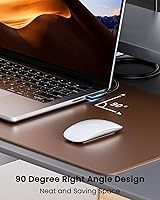 Vista 5 de Fasgear Cable USB4 de 40 Gbps USB C a USB C de 3.3 pies - Cable tipo C de 240 W de carga rápida, cables de pantalla HD compatibles con 8K @60Hz/4K