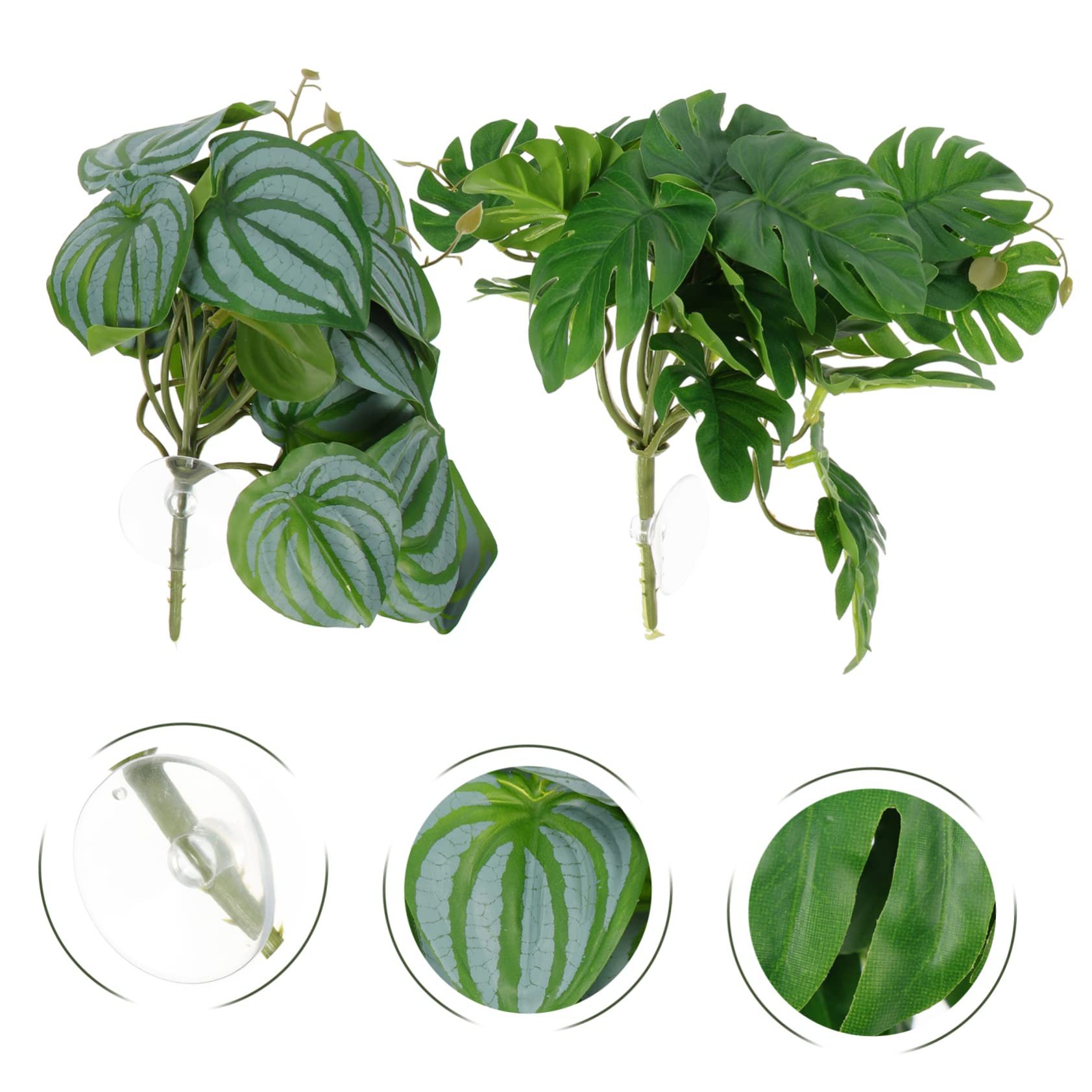 minkissy 10 piezas de decoración de plantas de reptiles simulación plantas falsas decorativas plantas artificiales plantas terrario decoraciones del hogar plantas decorativas reptiles plantas de