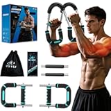 Twister Arm Trainer&comma; Adjustable 5 Resistance Levels &lpar;40-130 lbs&rpar; Chest & Arm Workout Equipment for Men & Women&comma; Ergonomic Home Gym Strength Trainer with Anti-Slip Handles & Carry Bag