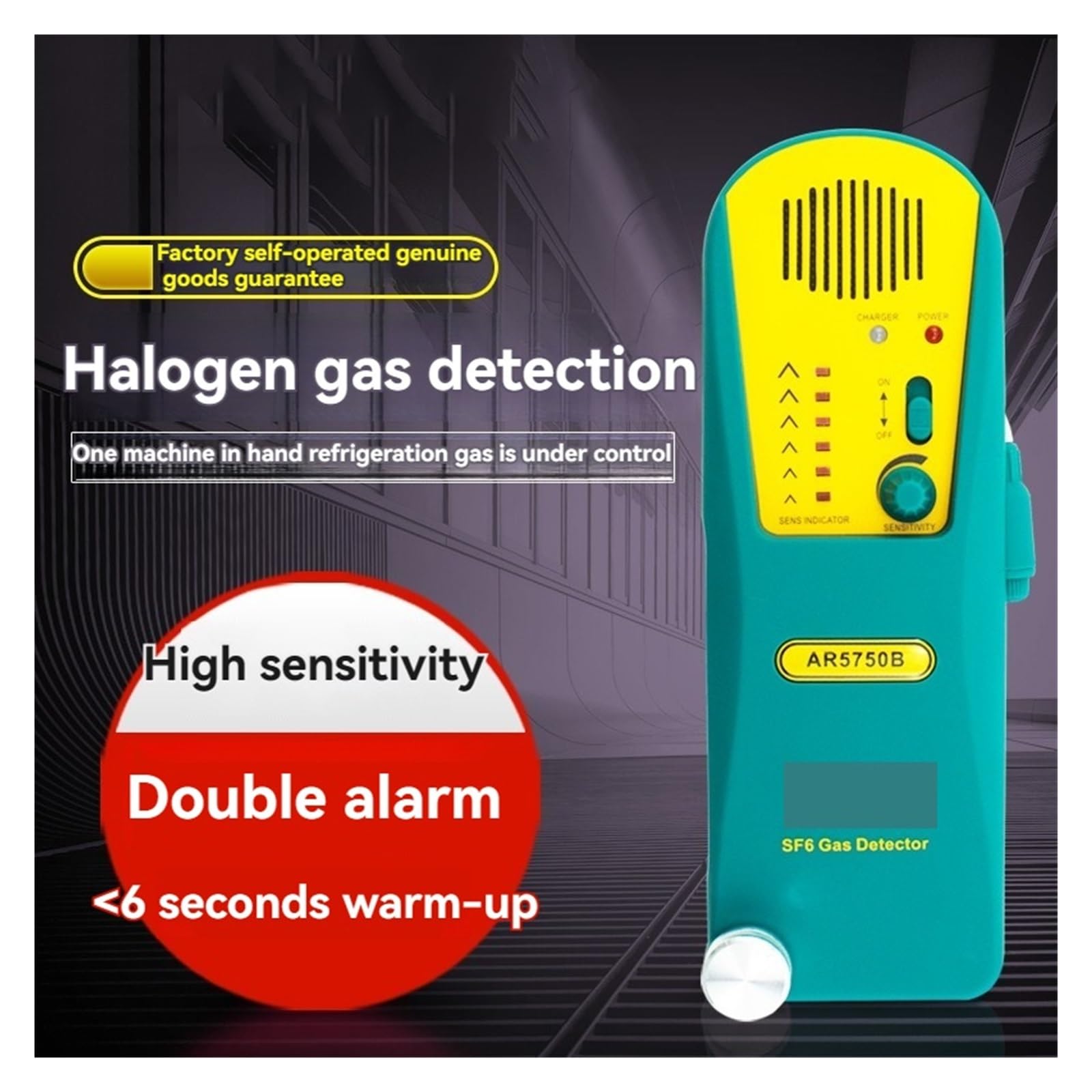 Detector de gas halógeno AR5750B