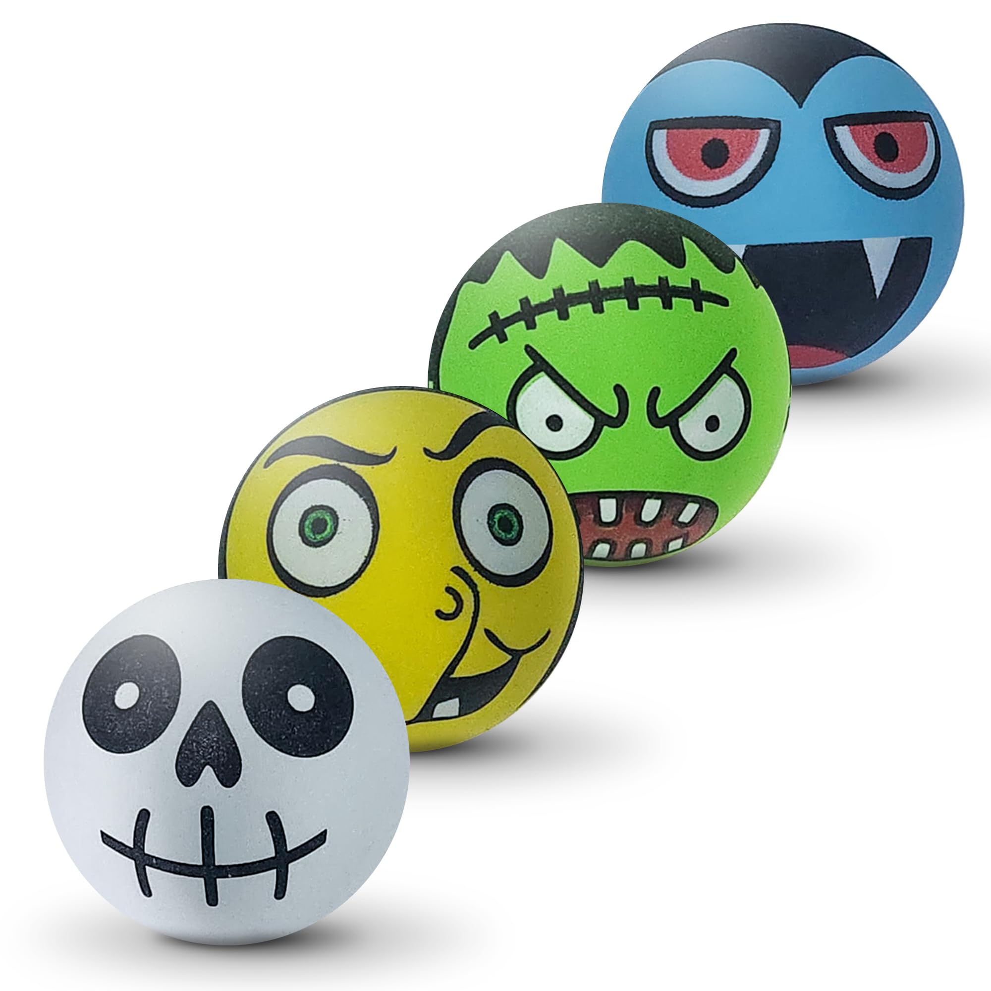 SPORTSPET Monsters Mini Bounce Dog Balls, Multi-coloured, 45mm