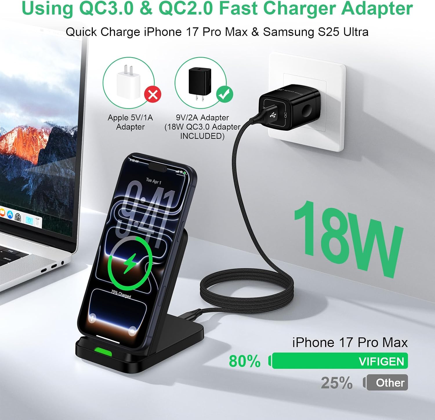 USB C Wired Earbuds + Samsung Wireless Charger Android Stand for Samsung Galaxy S26/S26 Ultra/S26+/S25 FE/S25 Ultra/S25 Edge/S24/S23/S22/S21 image 4
