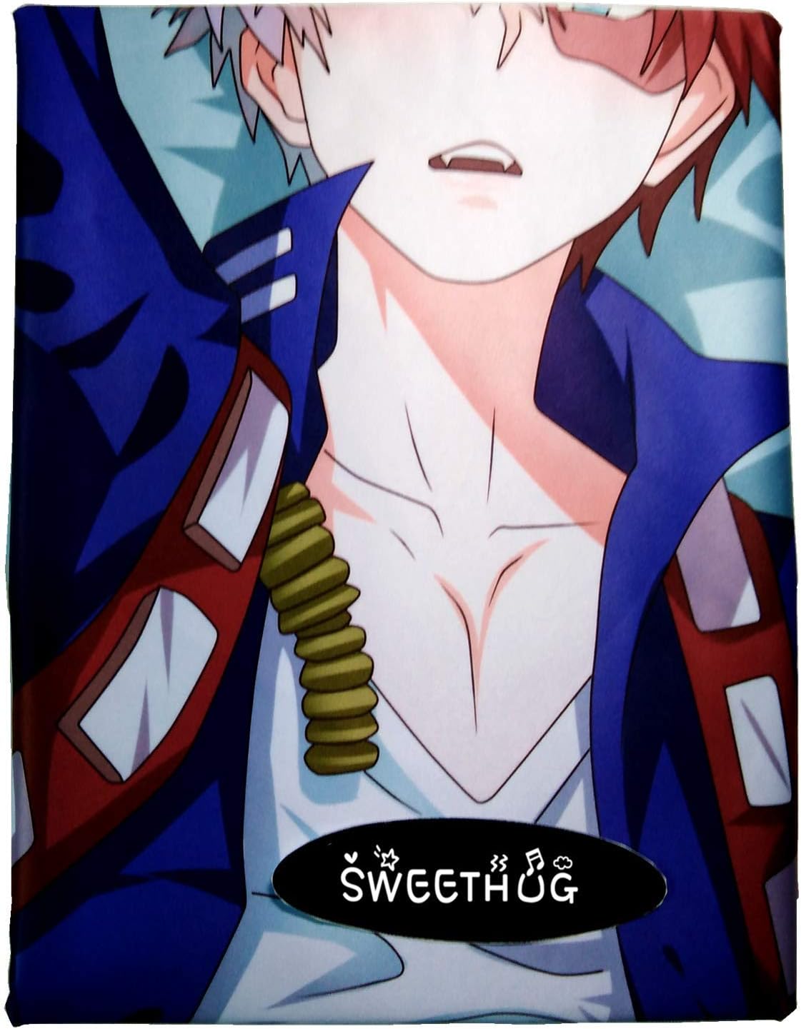 SWEETHUG Anime My Hero Academia Shoto Todoroki Hugs Pillow Cover Manga Cosplay Long Hugging Body(59 inch x 19.6 inch) Peach Skin Pillow case