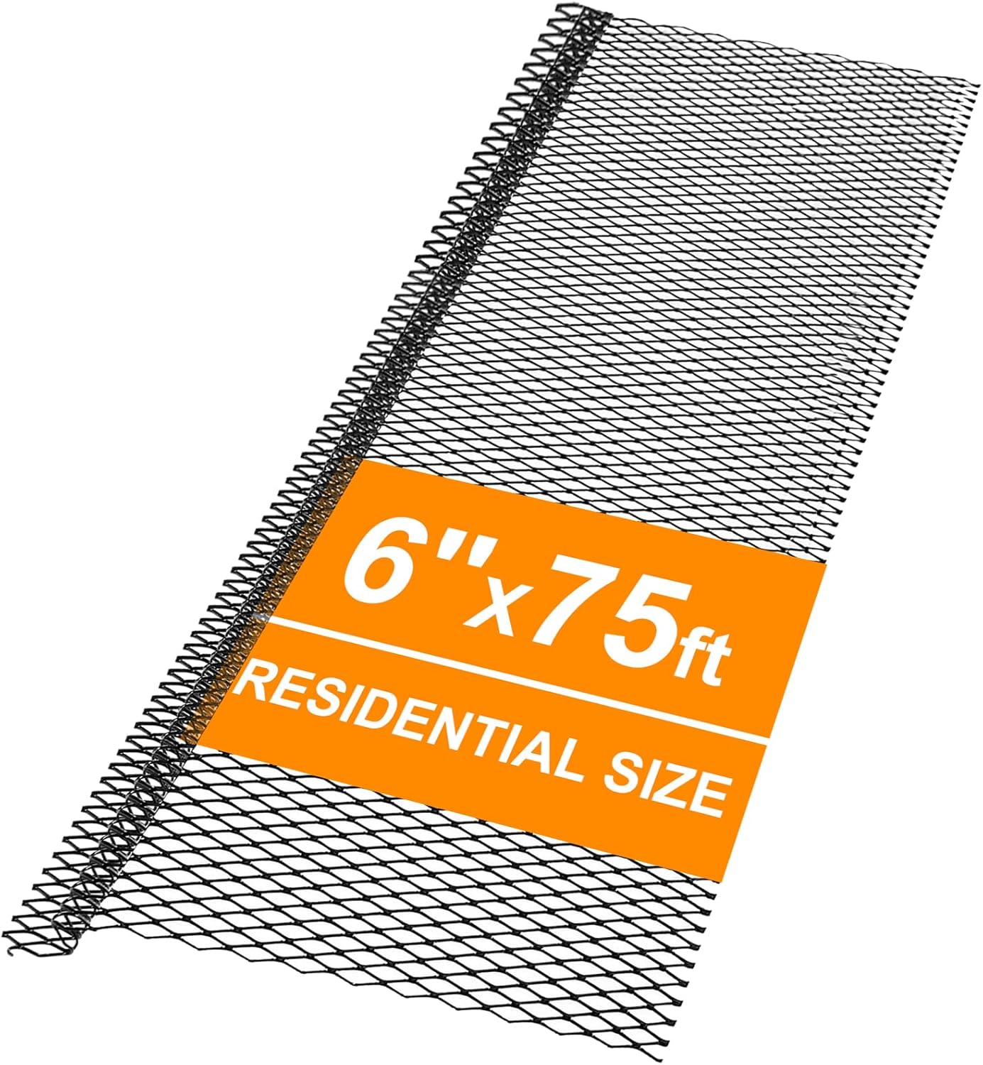 Heavy Duty Galvanized Steel Gutter Guard 6"x 75FT, 25Pcs Micro Mesh Gutter Screens, Rain Gutter Screens Lock-in Design for K-Style (Fits 4/5/6 inch)