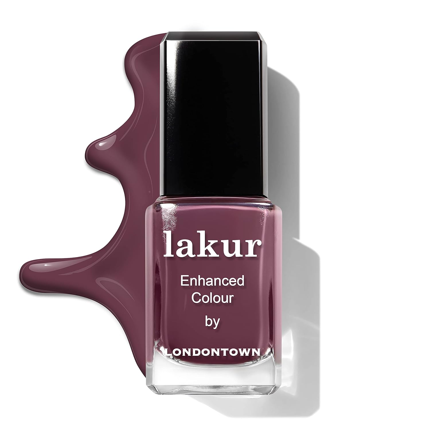 LONDONTOWN lakur Nail Polish - Chip-Resistant, Non-Toxic, Conditions & Hydrates Nails | Glossy Mauve Plum, Save the Queen, .40 fl oz - Image 6