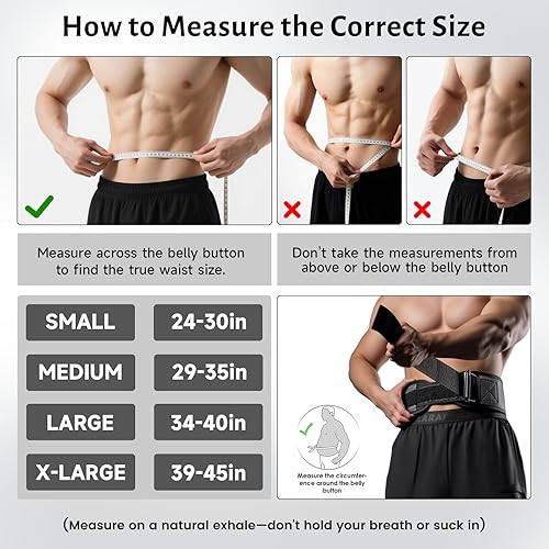 Miniatura 9 de MANUEKLEAR Gym Weight Lifting Belt Weight Lifting Workout Weightlifting Powerlifting Belt for Men Women - 7.5inch - Bodybuilding Fitness Back