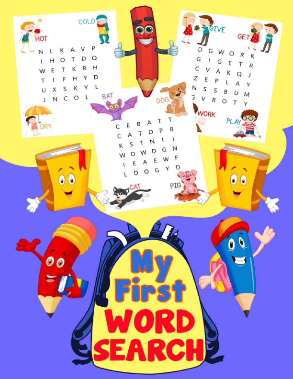My First Word Search: Fun First Words with Illustrations for kids 4-6