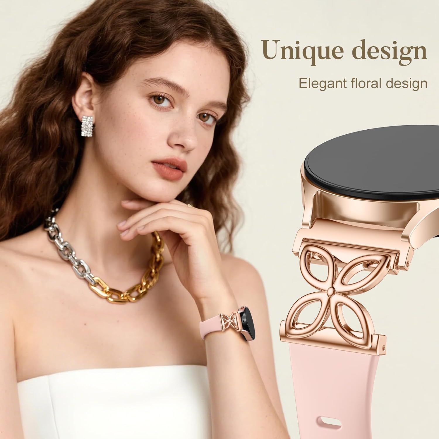 Slim Silicone Band Compatible with Samsung Galaxy Watch 7 Band 6 5 4 Active 2 FE 40mm 44mm/Watch 6 4 Classic/5 Pro/3, Thin 20mm Watch Band Sport Straps for Samsung Watch Bands Women - Image 2