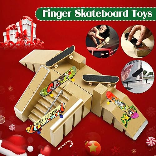 Miniatura 4 de Finduat Mini patineta de dedos, juguete creativo de movimiento de las yemas de los dedos, juguetes novedosos para niños, suministros de fiesta,
