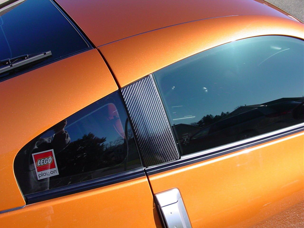 JDM Carbon Fiber Door Pillar Cover for 2003-2008 Nissan 350z