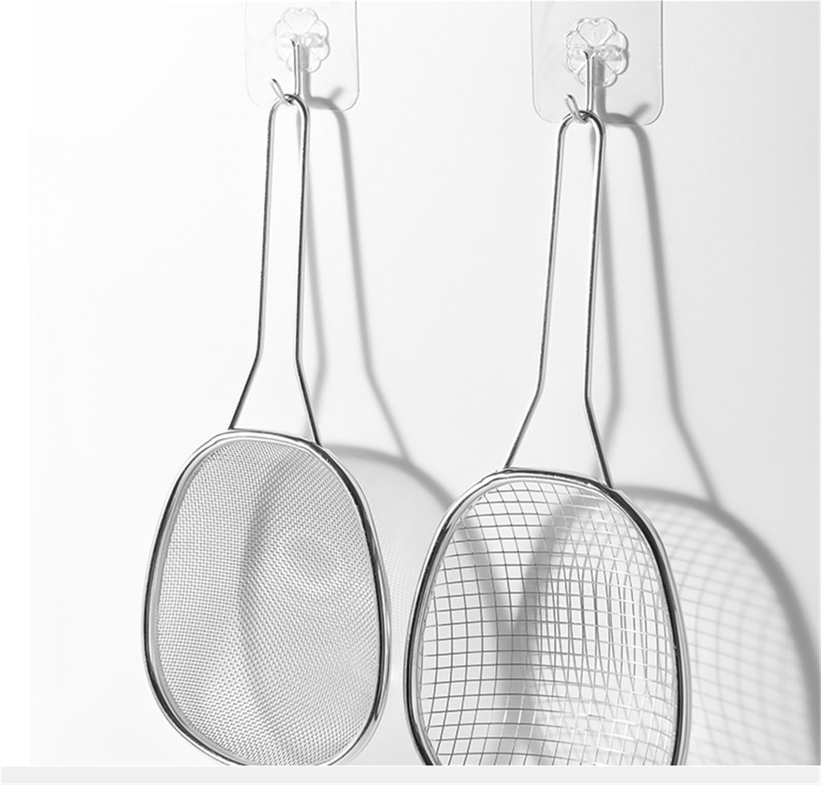 Sitko Skimmer Do Gotowania Sitko Ze Stali Nierdzewnej Z Uchwytem, ​​lejkiem Na Narzędzia Kuchenne łyżka cedzakowa(Coarse mesh type)