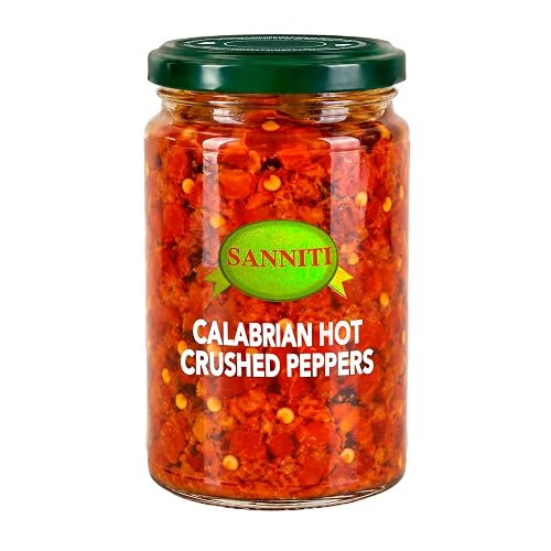 Sanniti Crushed Italian Calabrian Chili Peppers, 10 oz | Authentic