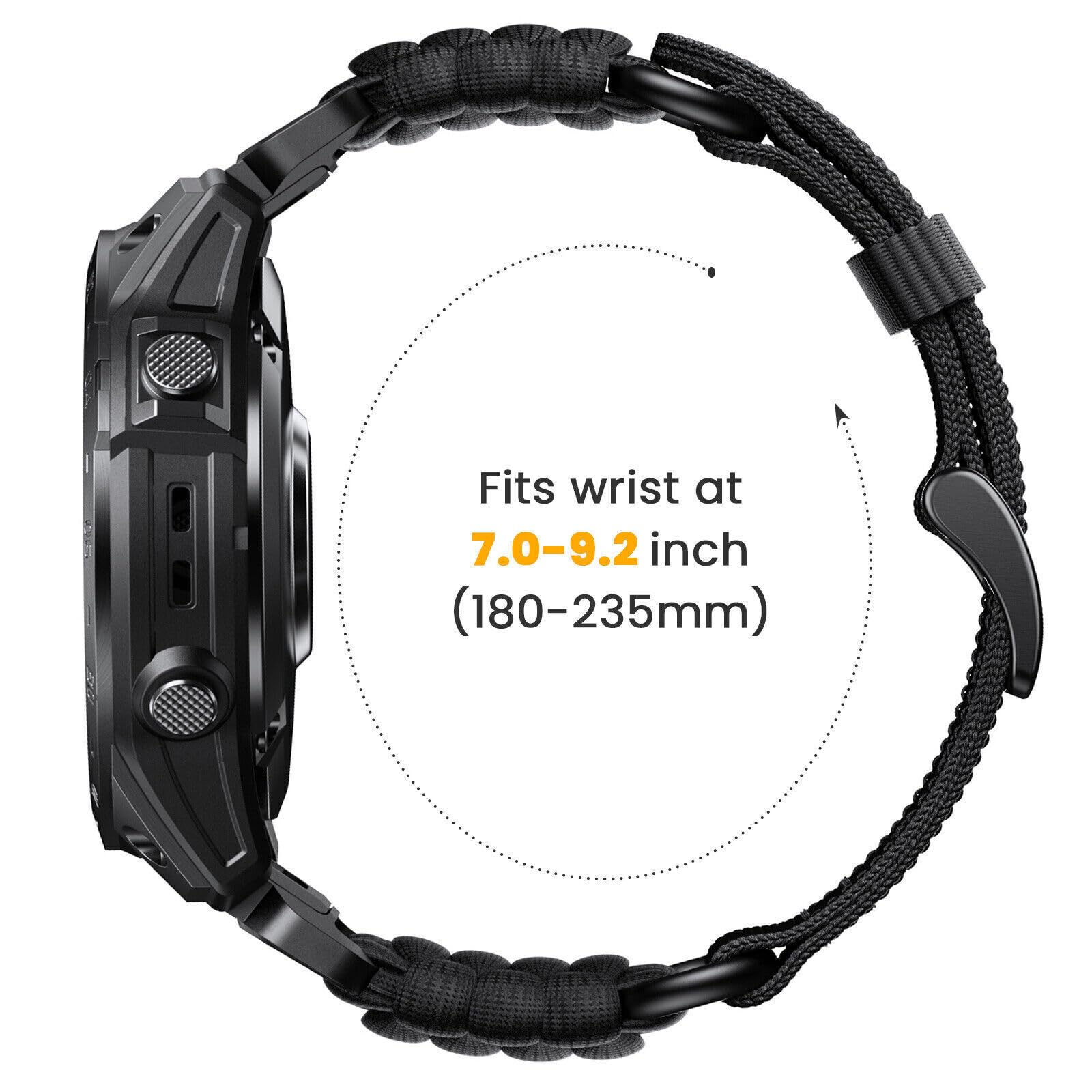 ESTUYOYA Paracord Nylon Strap Compatible with Garmin Fenix 8-51mm / Fenix 7X Pro/7X/6X Pro/6X/5X//Enduro 3/Instinct 2X Solar/Epix 2 Pro 51mm/D2 Delta PX - Image 4