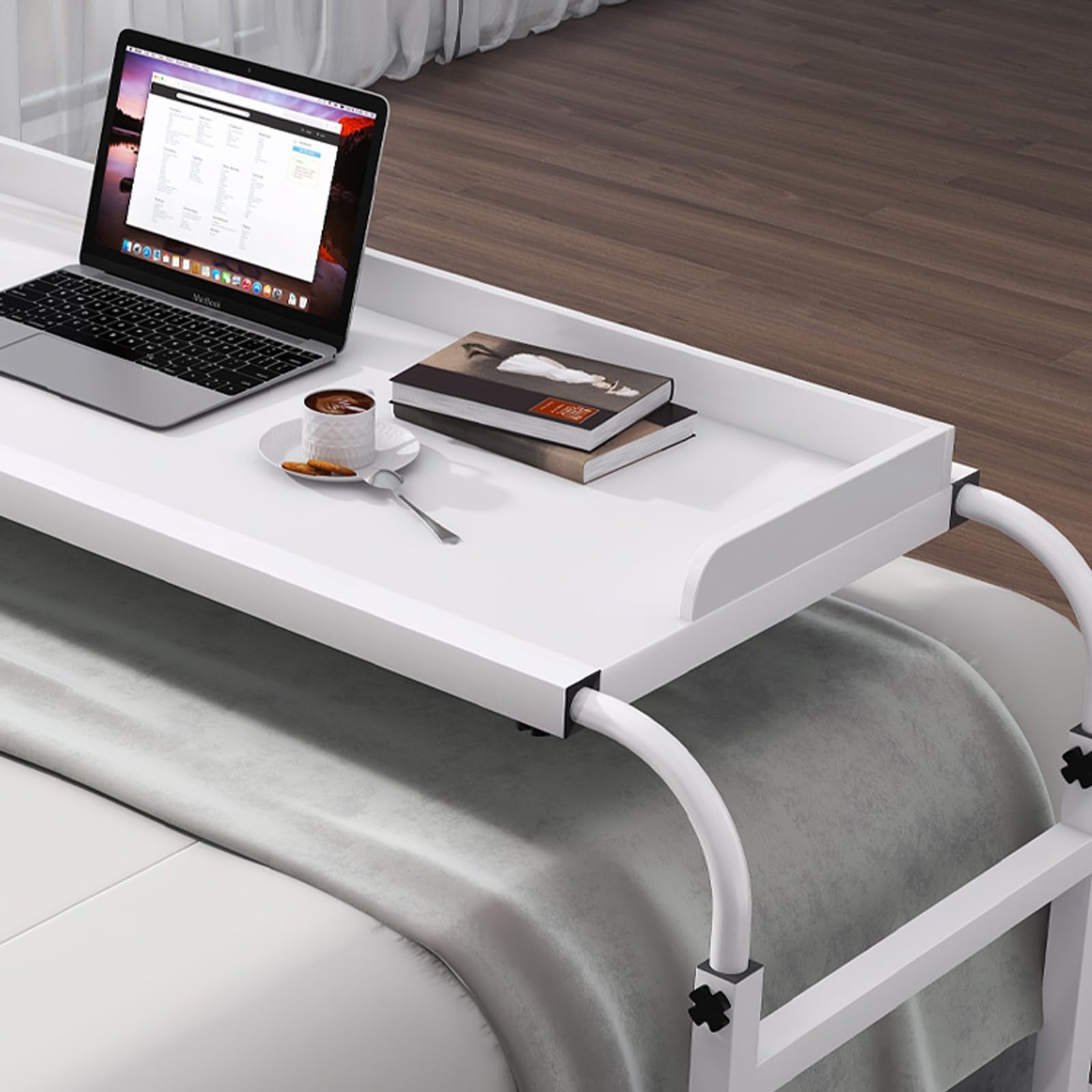 Overbed Computer Desk Over Bed Desk Hospital Bed Table Adjustable Overbed Table With Wheels ...