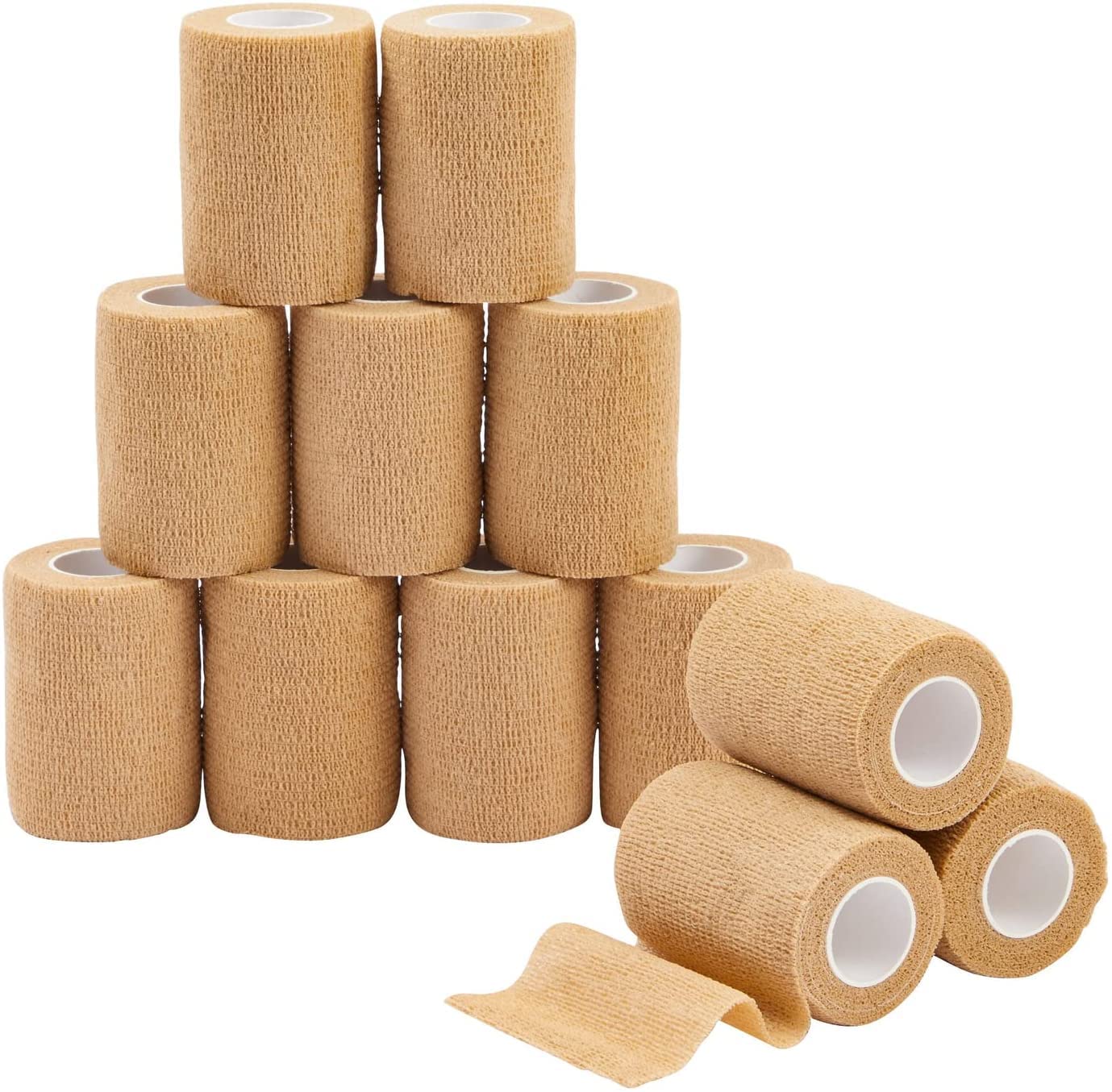 Agam Musclefix Vet Wrap Cohesive Self Adhesive Bandage For Humans&Pets(Dogs,Cats,Birds),Breathable,Elastic(10 Cm X 4.5 Mtr,Pack Of 12)Beige (B0B6BQ6QJD) Amazon Price History, Amazon Price Tracker