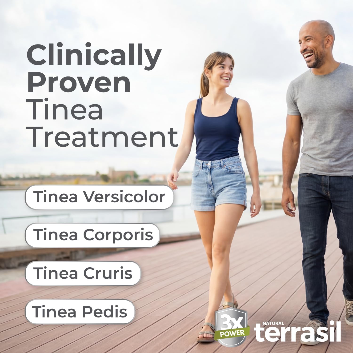 terrasil Tinea Versicolor Treatment Cream + Tinea Soap 2-Product Kit Made in The USA, Clinically Proven 1% Clotrimazole. Antifungal Treats Most Ringworm & Fungal Infections. (.5oz Tube + 75g soap) - Image 2