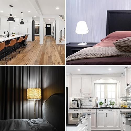 Miniatura 7 de Focos LED A19 equivalente a 60 W, luz blanca diurna 5000 K, bombillas de ahorro de energía de 9 W, Focos LED para casa, base estándar E26, para