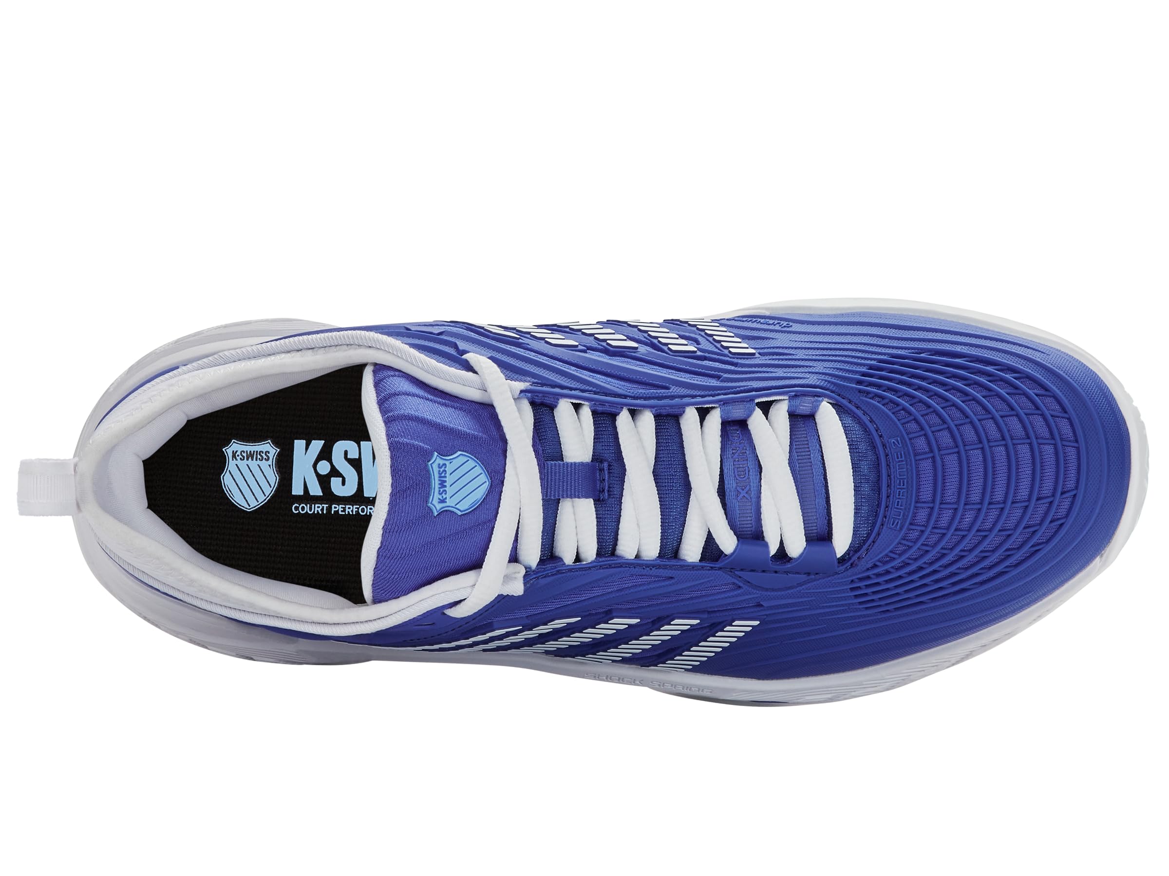 K-Swiss Hypercourt Supreme 2 - Zapatillas de Tenis para Hombre, Color Azul, Blanco y mar báltico, Talla 42 EU