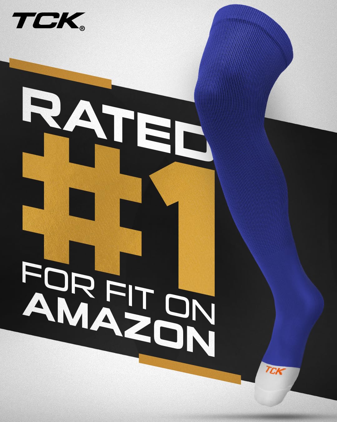 TCK Baseballsocken über dem Knie Prosport Fußball Softball Socken für Herren Damen Jungen Mädchen