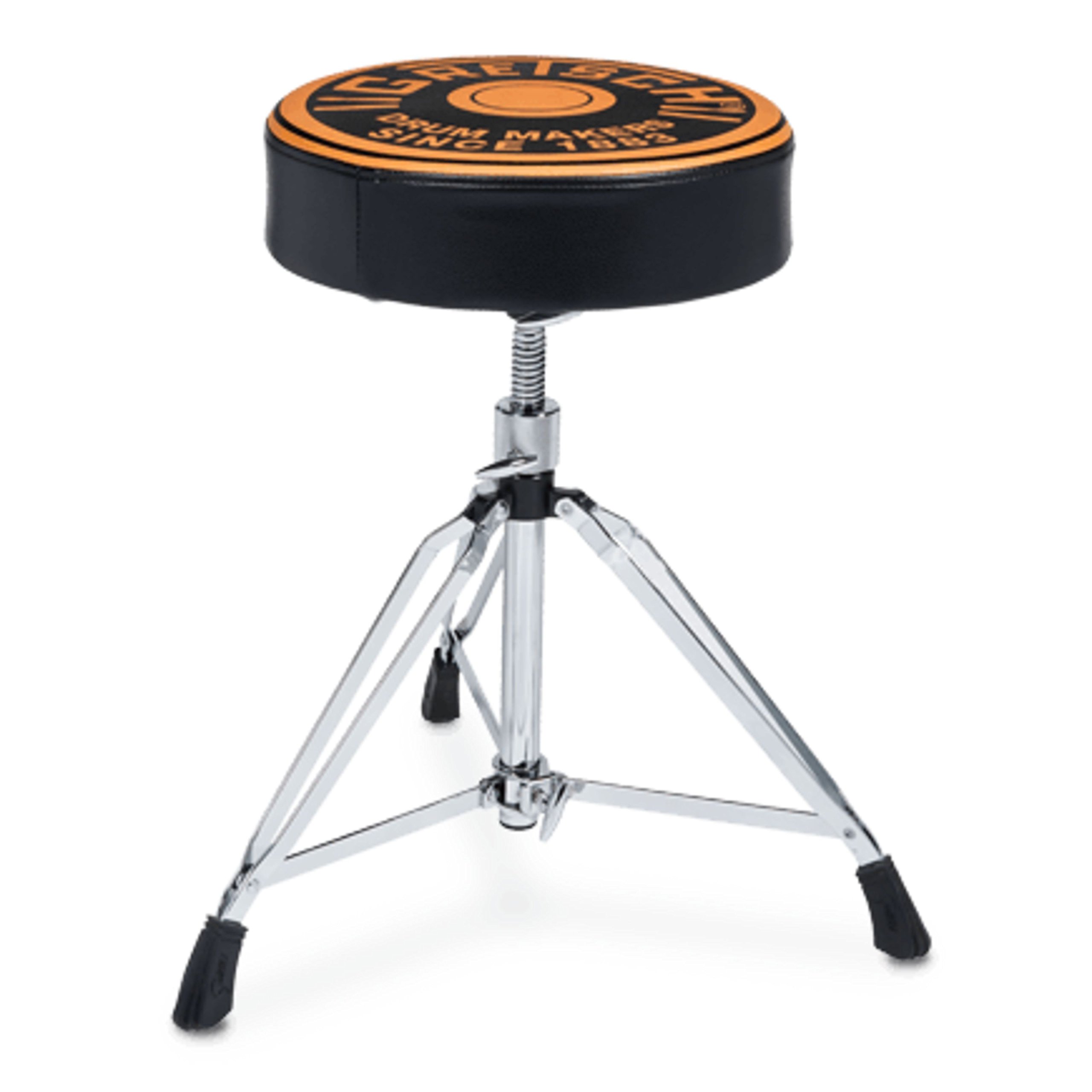 Gretsch Drum Throne - Pro Throne Art Top - Double Braced - Spindle Adjustment - Round Seat with Logo - GR9608-2