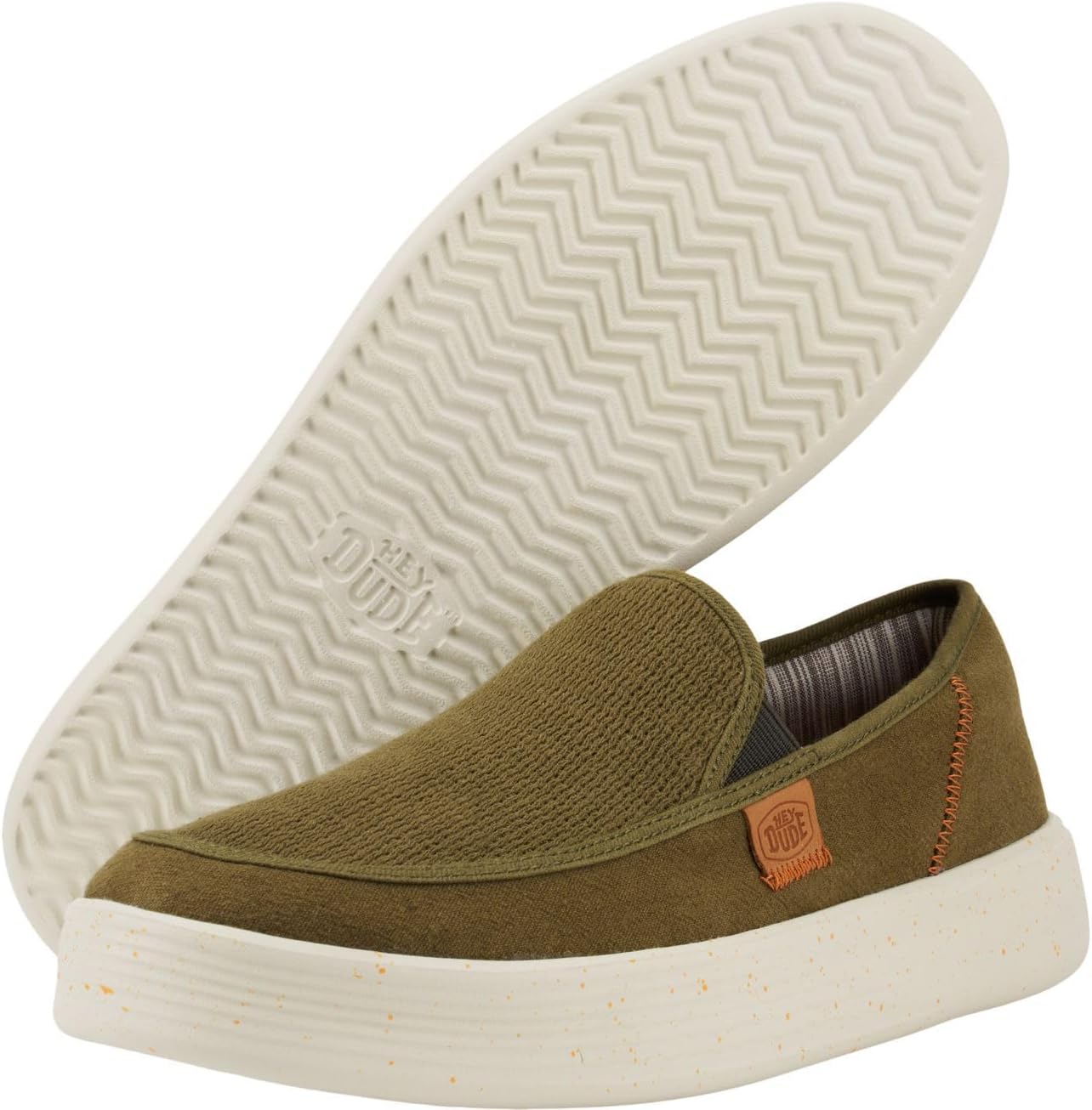 HEYDUDE Men's Sunapee M Coastline Olive Size 12 | Men's Shoes | Men Slip-on Sneakers | Comfortable & Light-Weight - Image 2