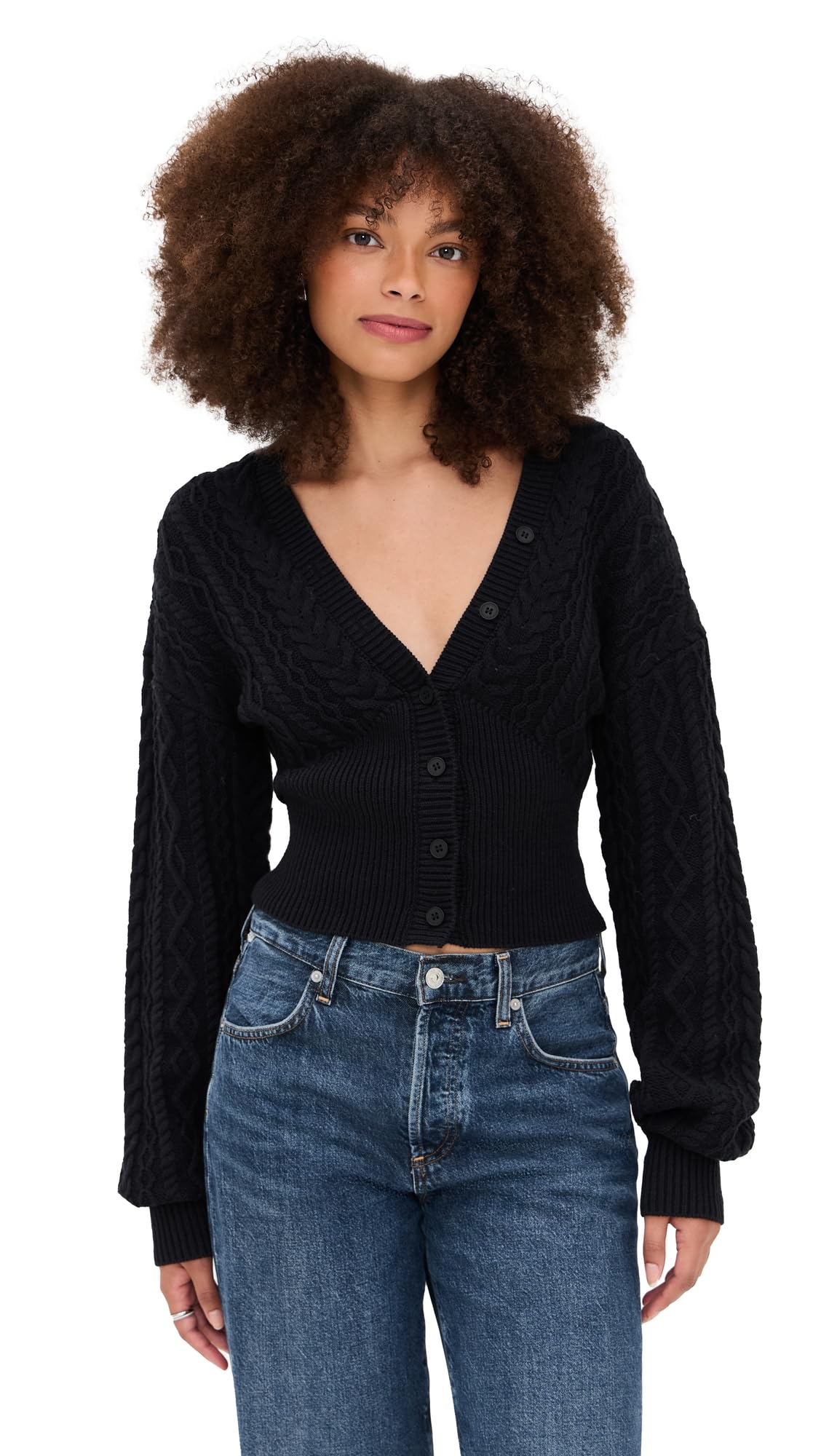 Seven Wonders Womens Emilia Sleeved Knit Cardigan