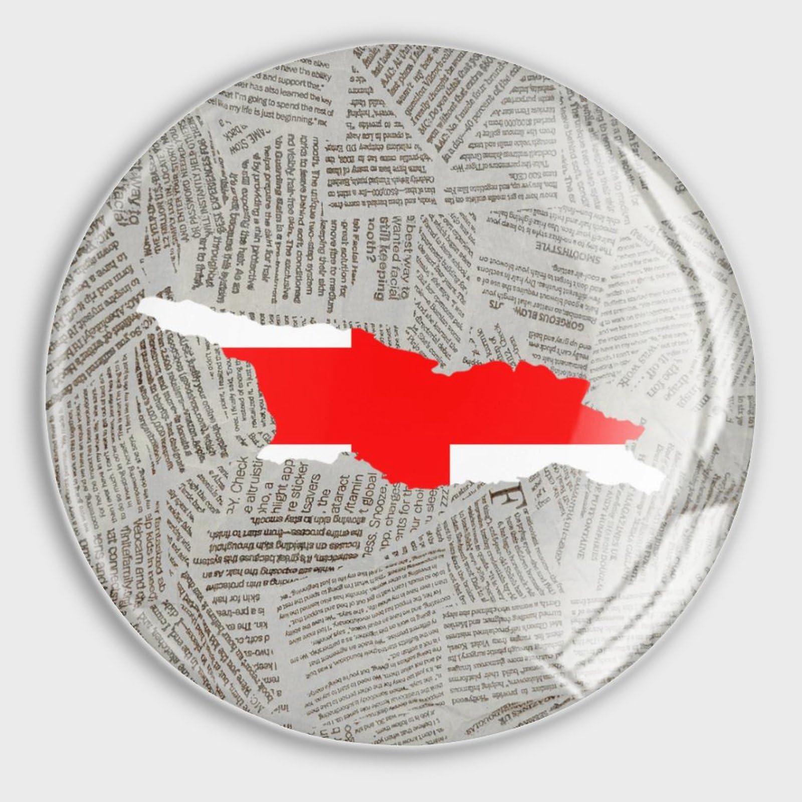 Aimants de réfrigérateur drapeau Géorgie en verre : lot de 4 magnets puissants pour bureau